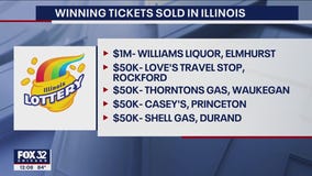 Winning Powerball tickets worth up to $1M sold in Illinois