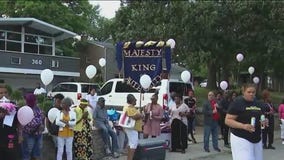 Mother of 5-year-old allegedly killed by grandparents attends vigil