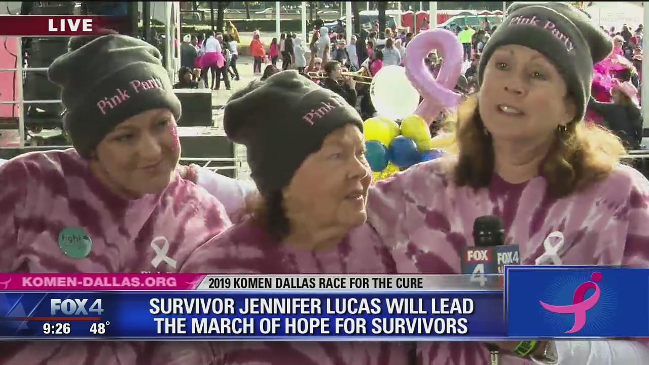 Breast cancer survivor Jennifer Lucas now marching for her mom and sister