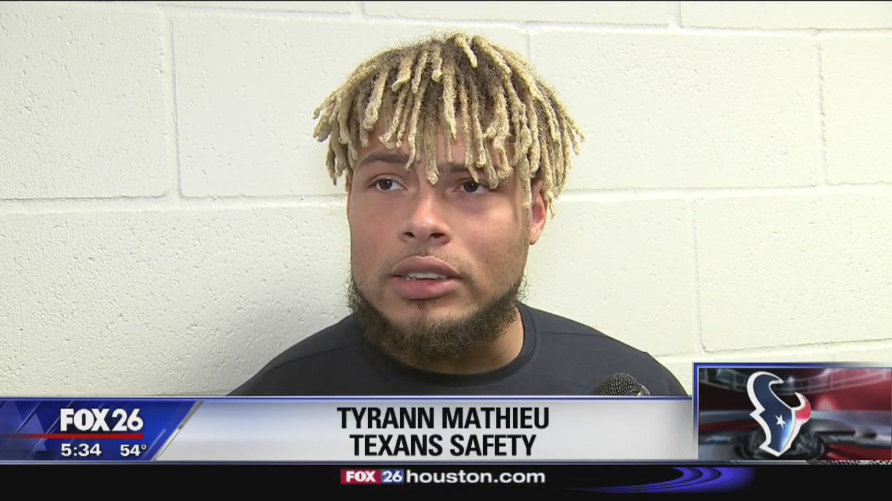 Texans players ahead of game against Titans
