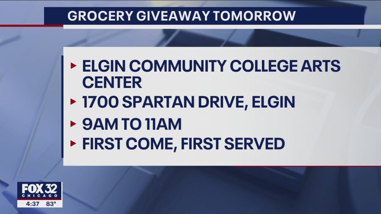 Grocery giveaway in Elgin Saturday