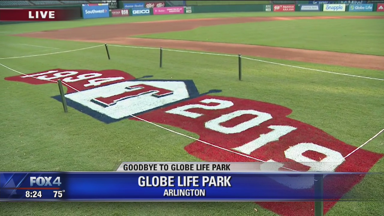 Rangers to play final games at Globe Life Park