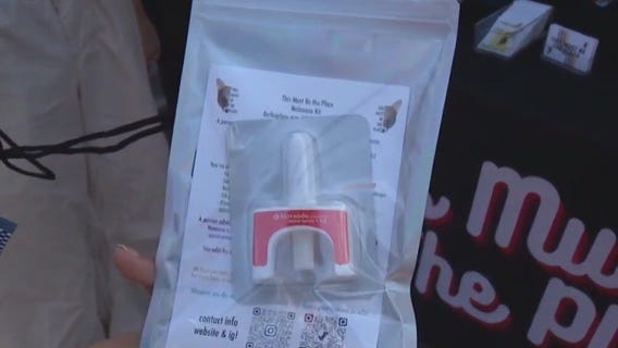 Long lines at Lollapalooza for naloxone