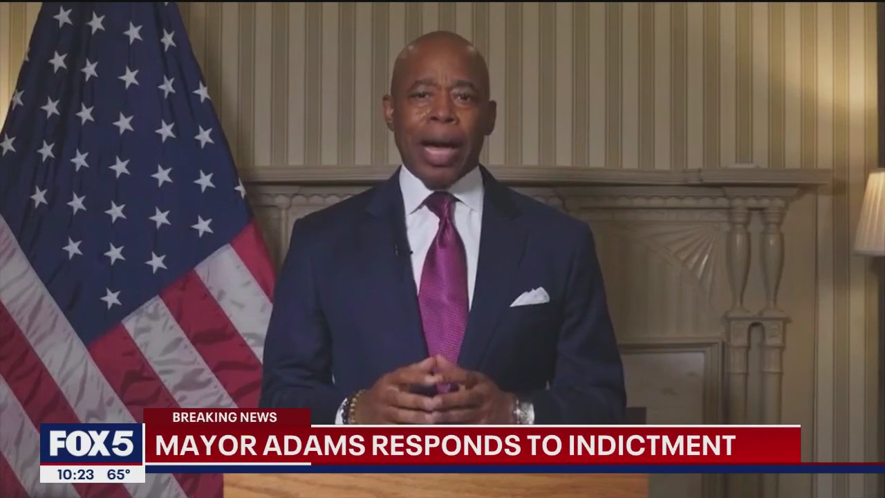 NYC Mayor Adams responds to indictment in video message