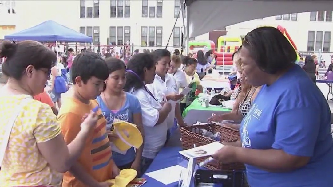 Local members of the Kappa Alpha Psi fraternity host 9th annual Back-to-School block party for peace