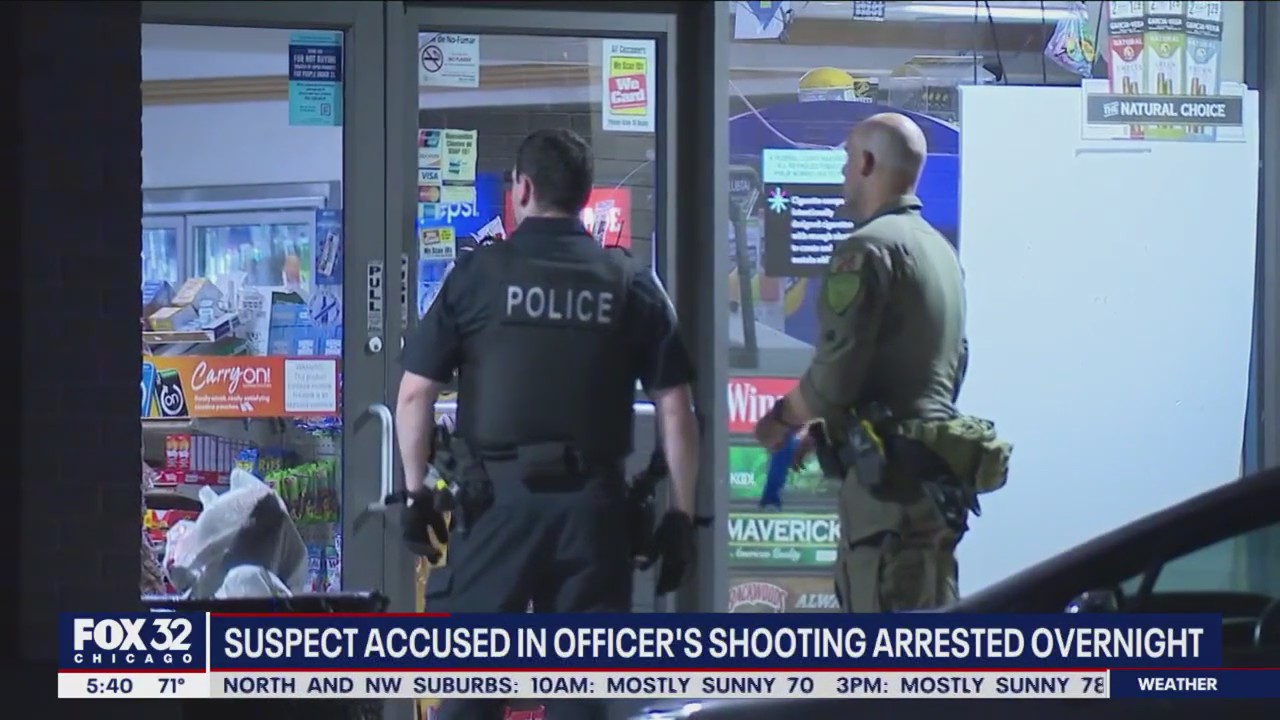 Suspected thief who allegedly shot Bolingbrook police officer taken into custody