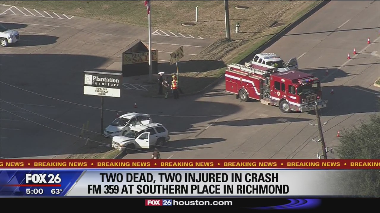 Two deaths reported in Fort Bend County crash