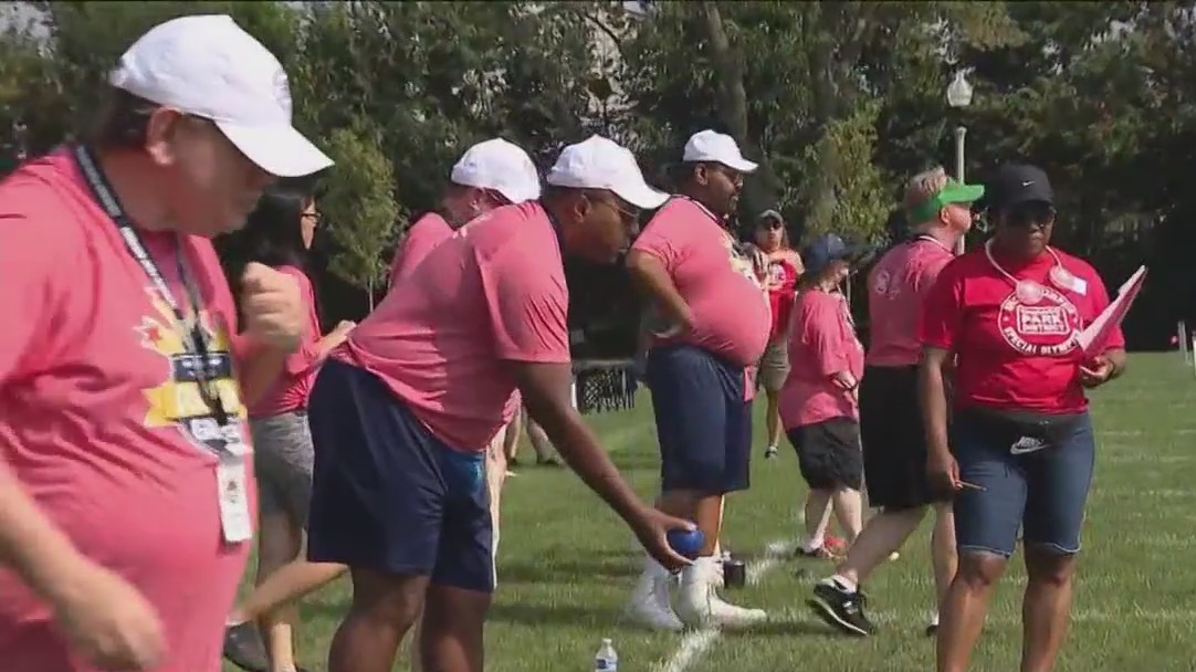 Hundreds turn out for the first-ever Golden Games hosted by Special Olympics Chicago