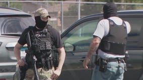 Frightening moments after 'swatting call' leads to lockdown at suburban high school