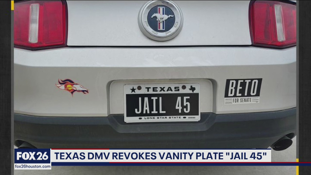 WYP -  Texas vanity plate withdrawn