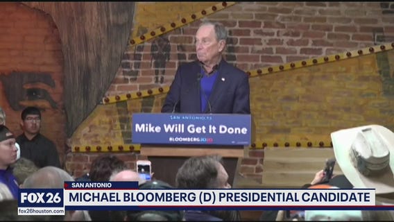 Candidate Michael Bloomberg in Texas