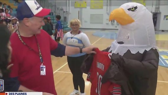 Maine West High School celebrates Orange Friday with some serious pep