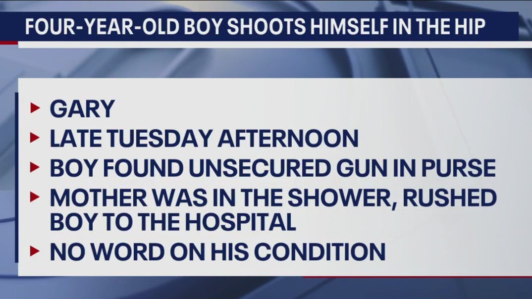 4-year-old accidently shoots himself in Gary