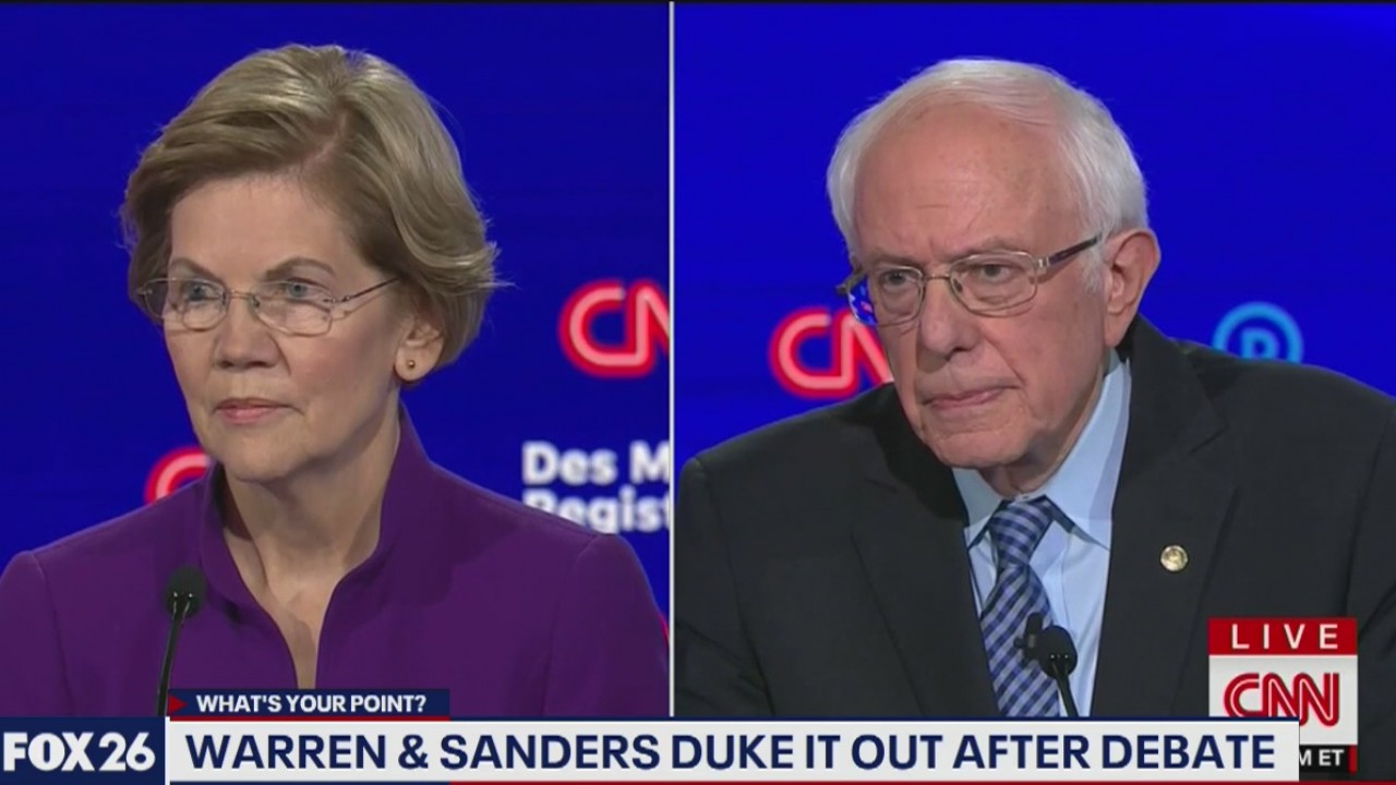 Warren and Sanders duke it out after the Iowa debate