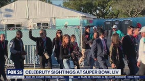 Celebrity sightings at Super Bowl LIV