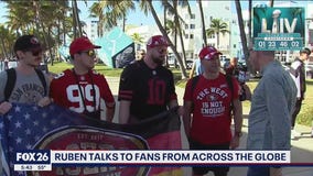 Ruben talks to NFL fans from around the globe