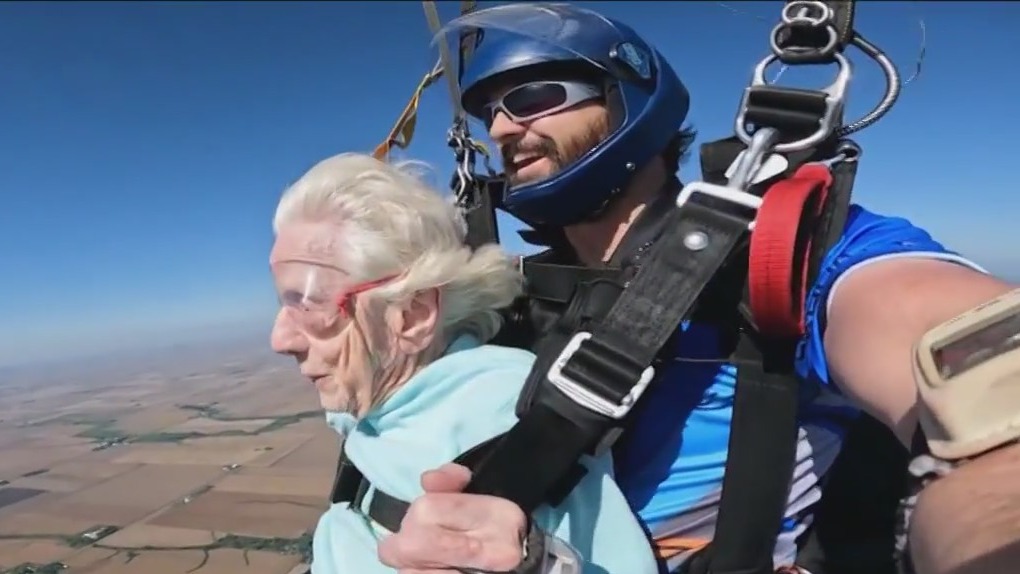 Chicago woman, who recently attempted to break skydiving world record, dies at 104: report