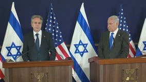 Sec. Blinken in Israel while war against Hamas rages, Americans call for peace