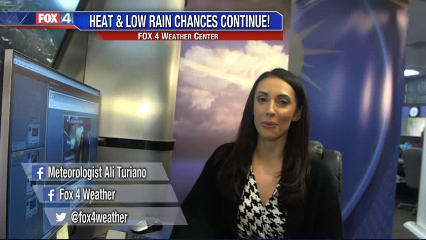 More Heat & Low Rain Chances
