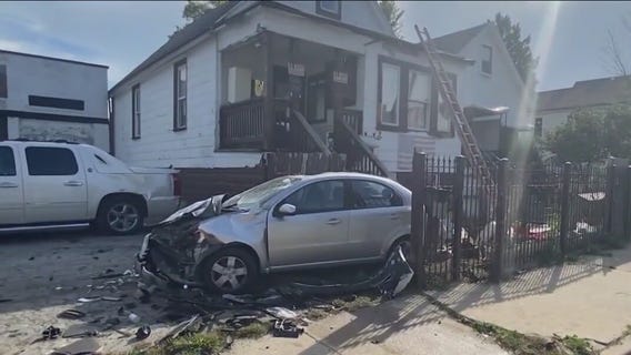 Driver in custody after Back of the Yards rollover crash