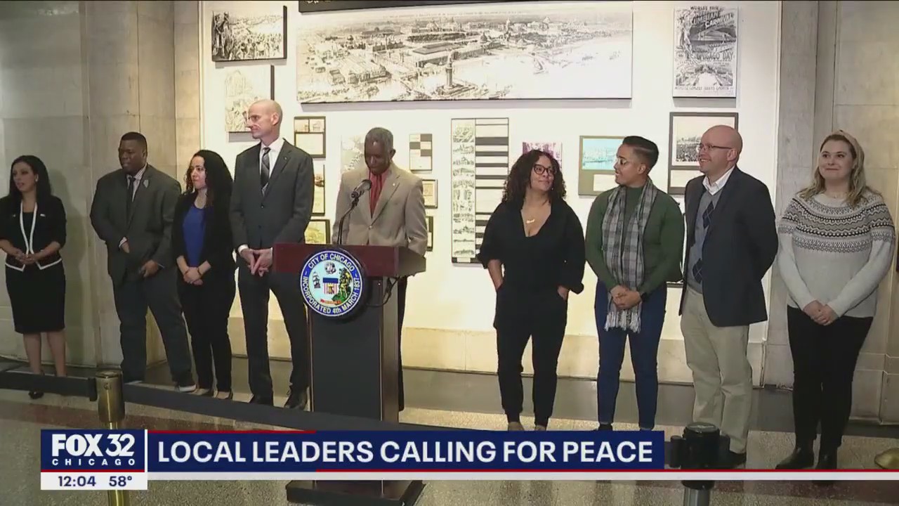 Chicago-area leaders call for peace in the Middle East