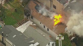 Fire burns at home on Chicago's North Side
