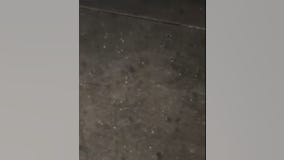 Video shows hail in Huntley