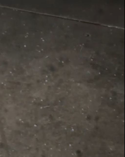 Video shows hail in Huntley