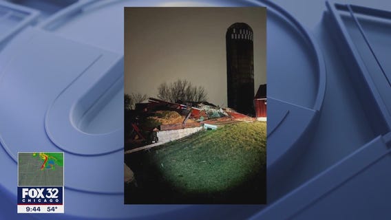 Batavia barn destroyed as severe weather swept through Chicagoland