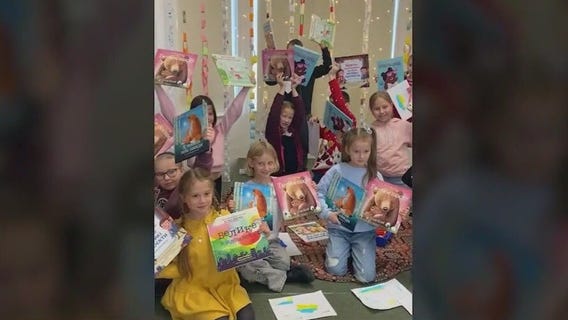 Organizations come together to give children's books to displaced Ukrainians