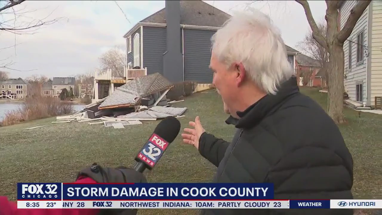 Storm damage cleanup begins in Cook County | FOX 32 Chicago