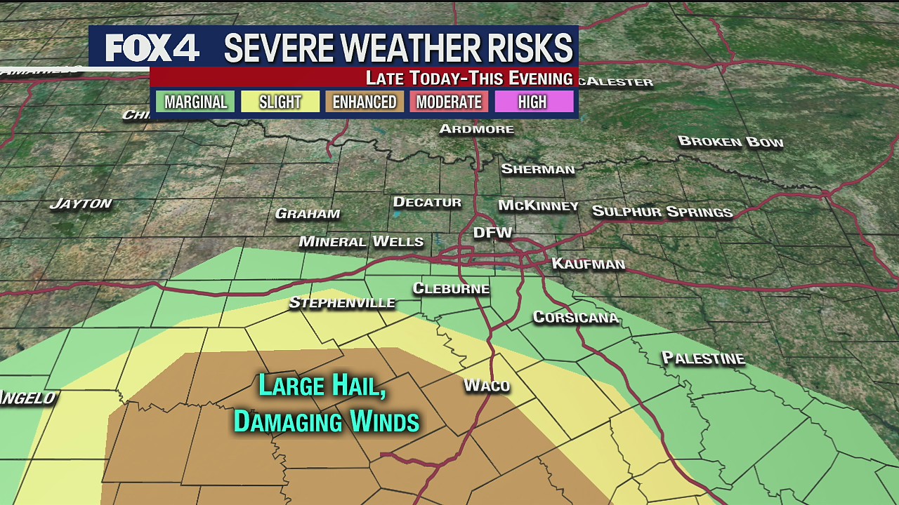 Severe weather possible for some Wednesday evening
