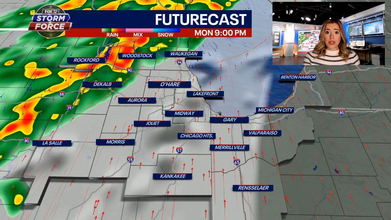 Chicago weather: Severe storms possible through Monday night