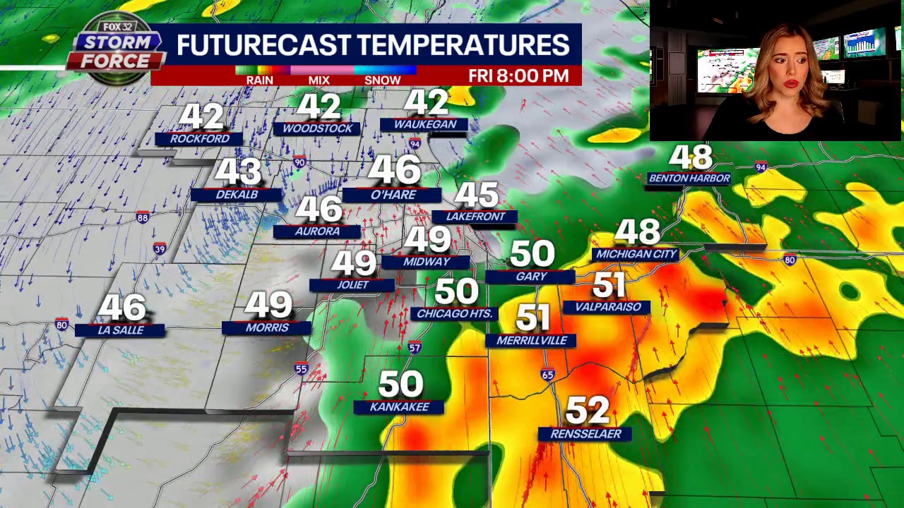 Friday will be rainy and dreary