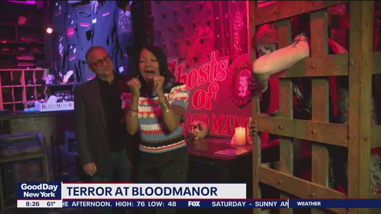 Good Day visits BloodManor haunted house