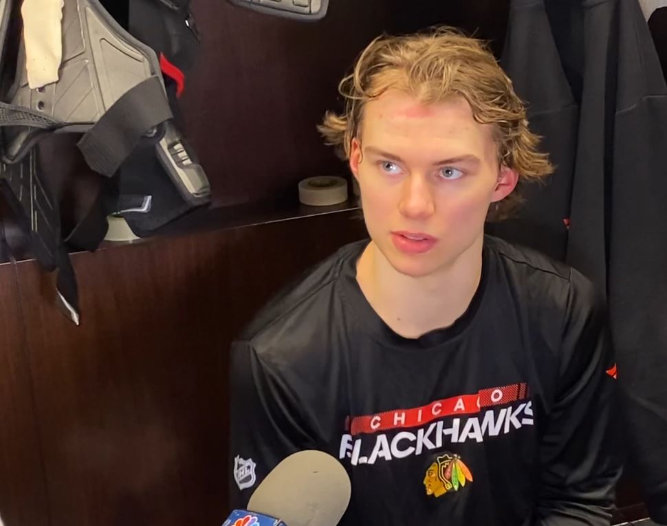 Connor Bedard talks the first NHL trade deadline of his Blackhawks career