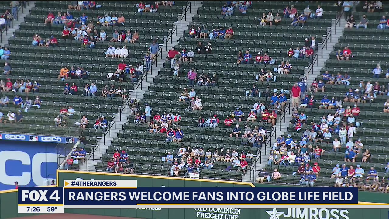 Texas Rangers welcome fans into Globe Life Field