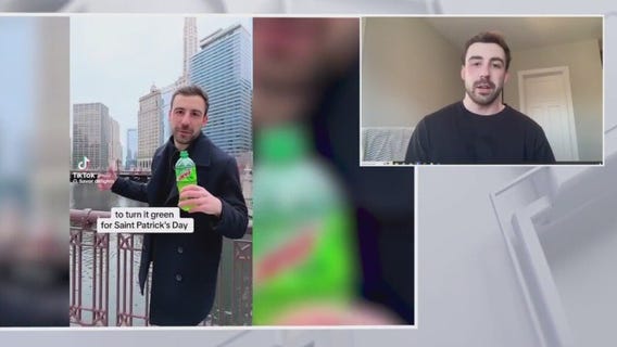 TikTok star continues Chicago green river joke