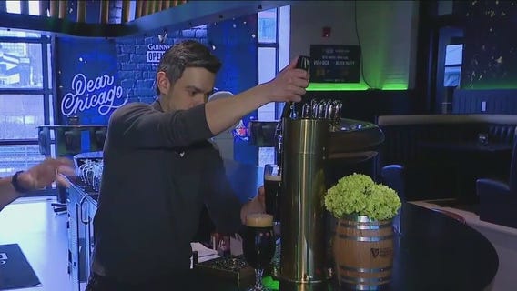 Anthony Ponce attempts the perfect Guinness pour