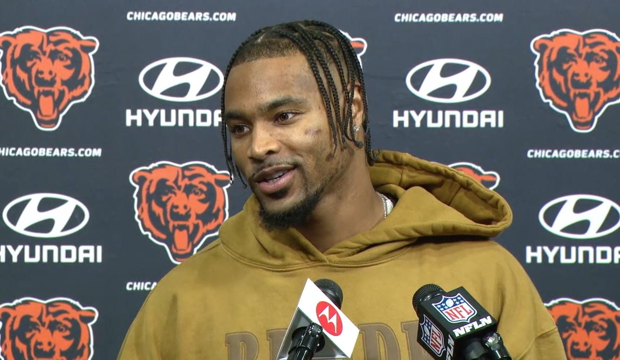 Chicago Bears safety Jonathan Owens talks why he chose the Bears, and life with Simone Biles