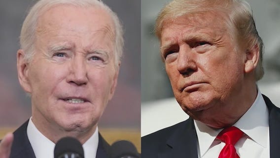 Biden heads west as Trump fights in court