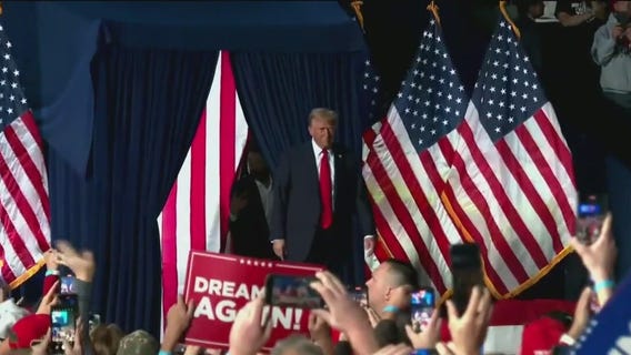 Where is former President Donald Trump today?