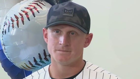 White Sox player Andrew Vaughn visits patients at La Rabida Children's Hospital