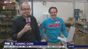 David Arquette surprises Good Day Chicago at Fun, Inc. in Wheeling