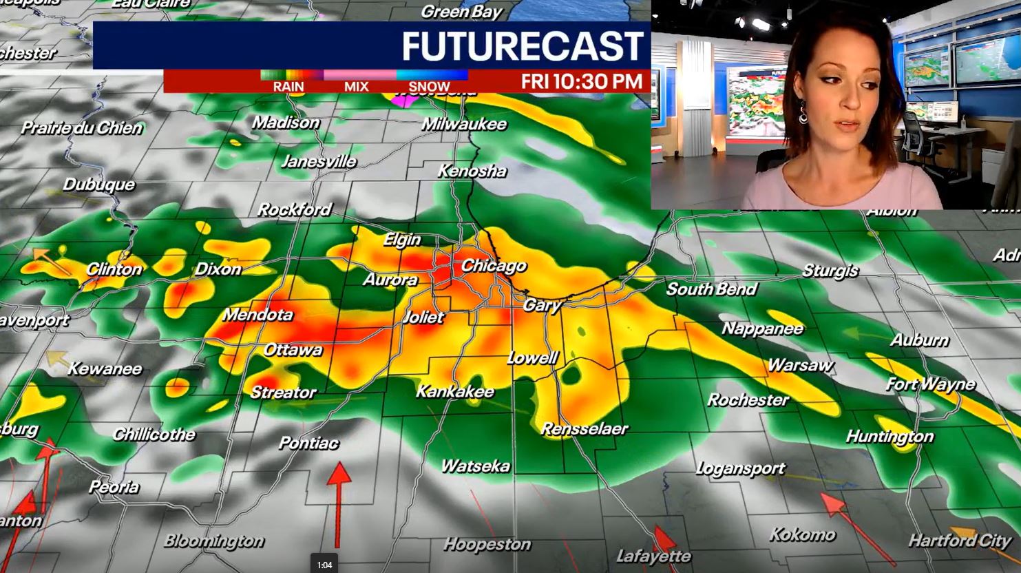 Chicago weather: Heavy rain and storms move in tonight, some could be severe