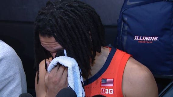 Ty Rodgers and Quincy Guerrier react to the Illini season's ending loss to UConn