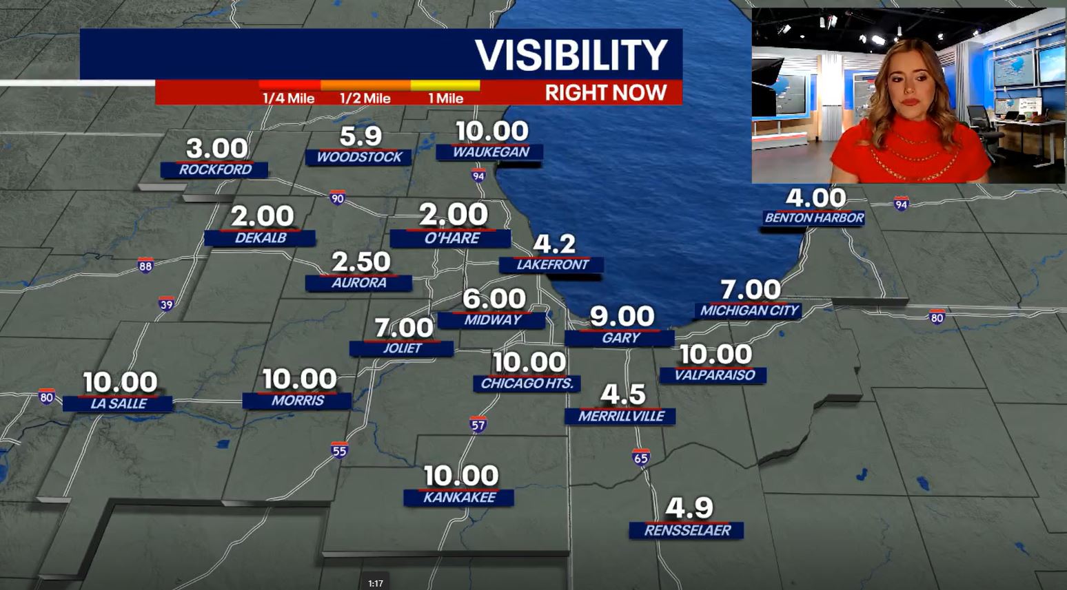Chicago weather: Rain, snow and clouds with below normal temps