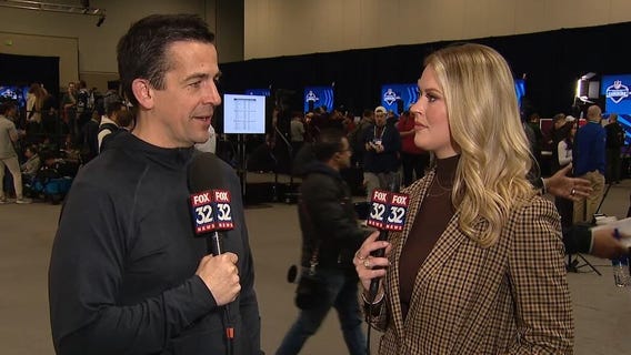 NFL Combine: Sports Illustrated's Albert Breer talks with FOX 32's Cassie Carlson on how a trade for Justin Fields starts