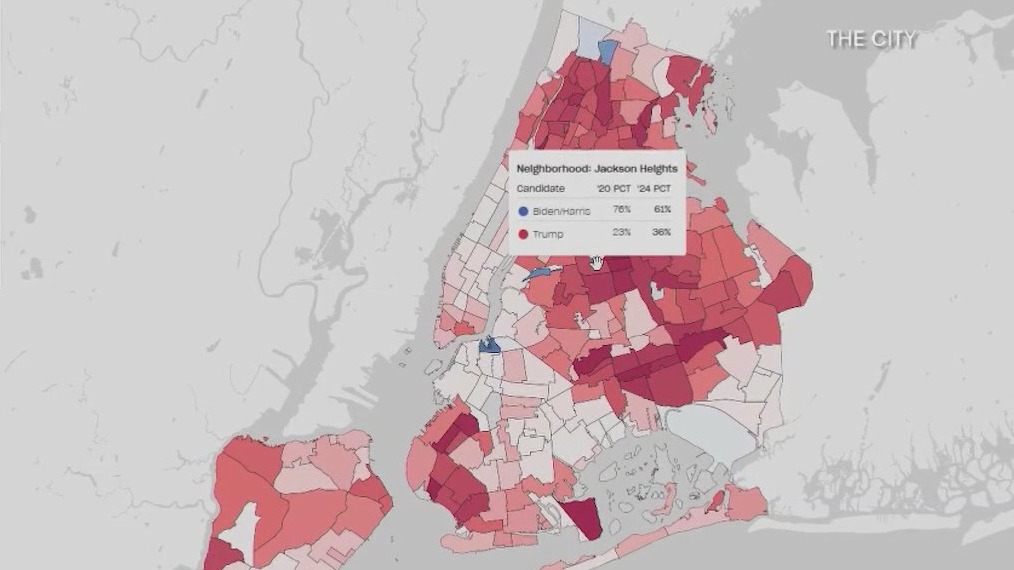 Is New York turning purple?