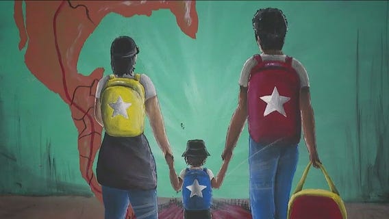 Migrant in Chicago shares journey through art